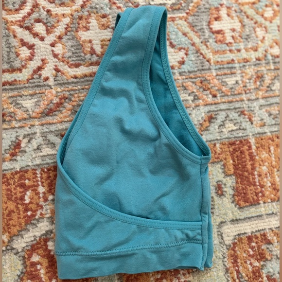 Vibrant teal wrap loungewear bra in size medium! - Picture 3 of 5